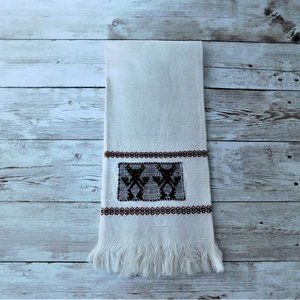 Vintage Chupacabra Embroidered Linen Hand Towel Kitchen Towel